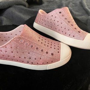 Pink bling Native shoes size c13